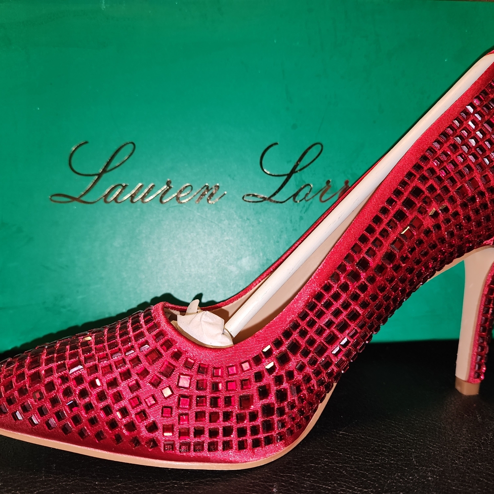 Lauren Lorraine Sparkling Red Heels